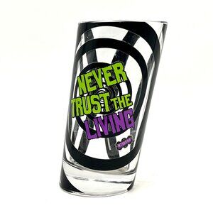 Beetlejuice Movie Never Trust The Living Flared Leaning Drinking Glass Cup Pint